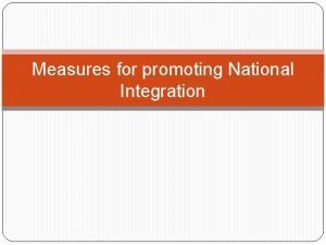 Need of national integration