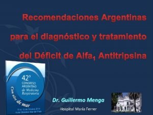 Recomendaciones Argentinas para el diagnstico y tratamiento del