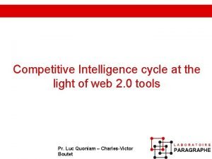 Competitive intelligence cycle