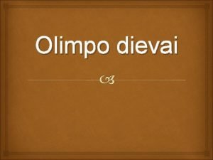 Vyriausias graiku dievas Vyriausias graiku dievas