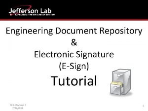 Esign tutorial