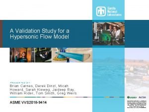 A Validation Study for a Hypersonic Flow Model