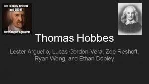 Thomas hobbes fun facts