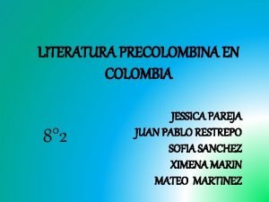 La literatura precolombina en colombia