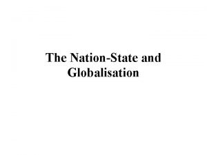 Conclusion of globalisation