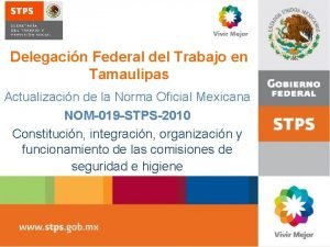 Delegacin Federal del Trabajo en Tamaulipas Actualizacin de