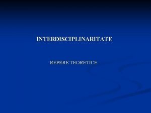 Interdisciplinaritate exemple