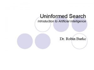 Uninformed search in artificial intelligence