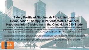 Safety Profile of Nivolumab Plus Ipilimumab Combination Therapy