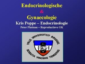 Peter de sutter gynaecologie
