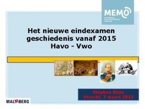 Jaartallen geschiedenis examen havo