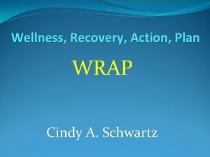 Wellness recovery action plan activities