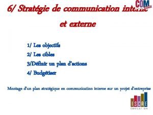 Plan de communication interne et externe iso 9001 Plan de communication interne et externe iso 9001