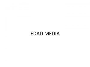 Edad media