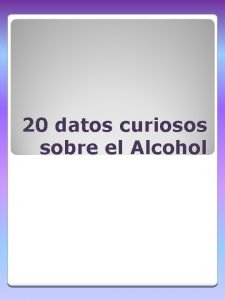 Datos curiosos del alcoholismo