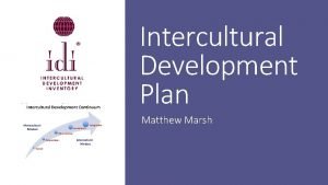 Intercultural development plan