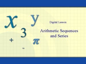 Infinite arithmetic series