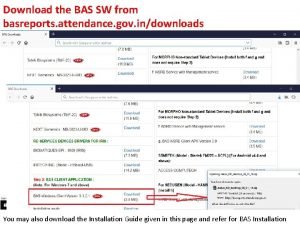 Bas reports attendance download
