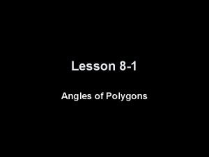 Interior angle of a polygon