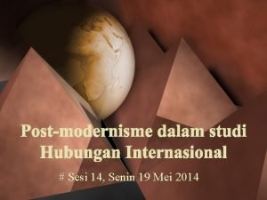 Postmodernisme dalam hubungan internasional