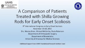 A Comparison of Patients Treated with Shilla Growing