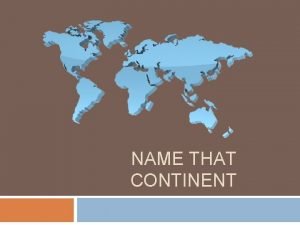 Name map activity