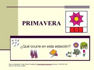 Pictogramas primavera