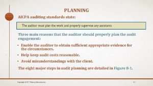 Initial audit planning involves four matters