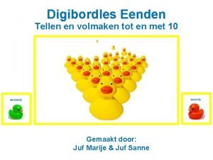 Digibordles Eenden Tellen en volmaken tot en met