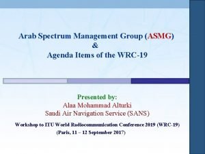 Arab spectrum management group