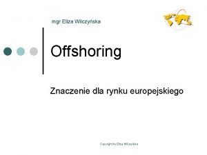 Offshoring definicja