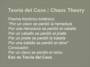 Poema por un clavo se perdio una herradura Poema por un clavo se perdio una herradura