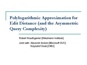 Polylogarithmic time complexity