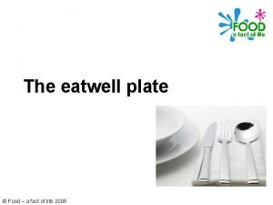 The eatwell plate Food a fact of life