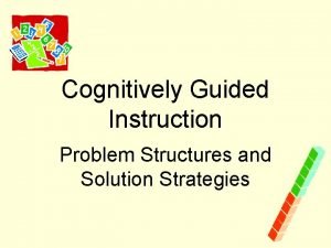 Cognitively Guided Instruction Problem Structures and Solution Strategies