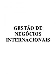 Plano de Marketing Plano de Negcios No Brasil