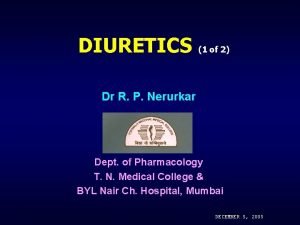 Diuretics classification