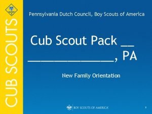 Pennsylvania Dutch Council Boy Scouts of America Cub