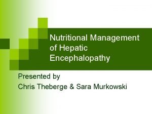 Diet hepatic encephalopathy