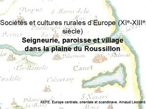 Socits et cultures rurales dEurope XIeXIIIe sicle Seigneurie