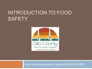 Gila county food handlers