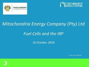 Mitochondria Energy Company Pty Ltd Fuel Cells and