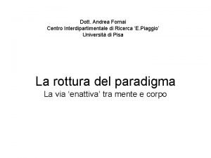 Andrea fornai