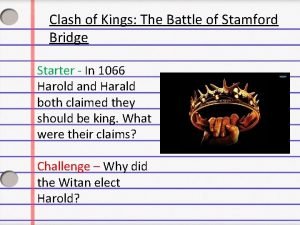 Battle of stamford bridge storyboard