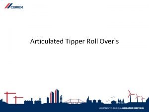 Articulated Tipper Roll Overs MPA UK Statistics 2011