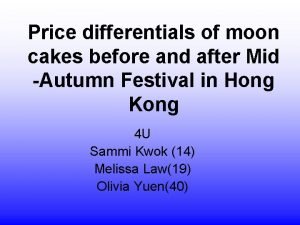 Moon cake price