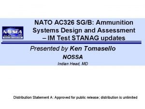 Ordnance Safety Security Activity NATO AC 326 SGB