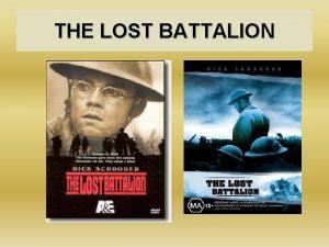 Lt. leak lost battalion