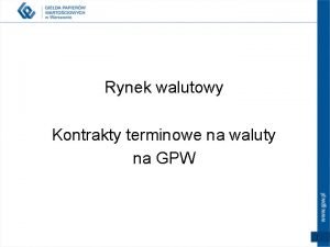 Gpw waluty