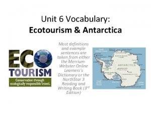 Ecotourism synonym